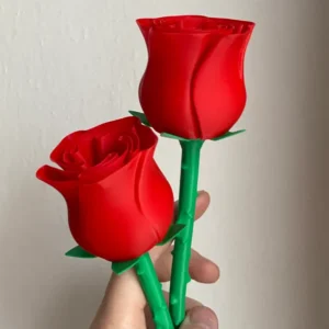 وردة جميلة مع ساق ديكور