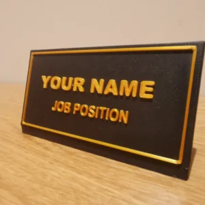 لوحة اسم مكتب مكتبية قابلة للتخصيص